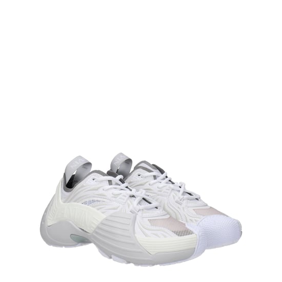 Lanvin Weiße Leder Sport Sneakers - Image 2