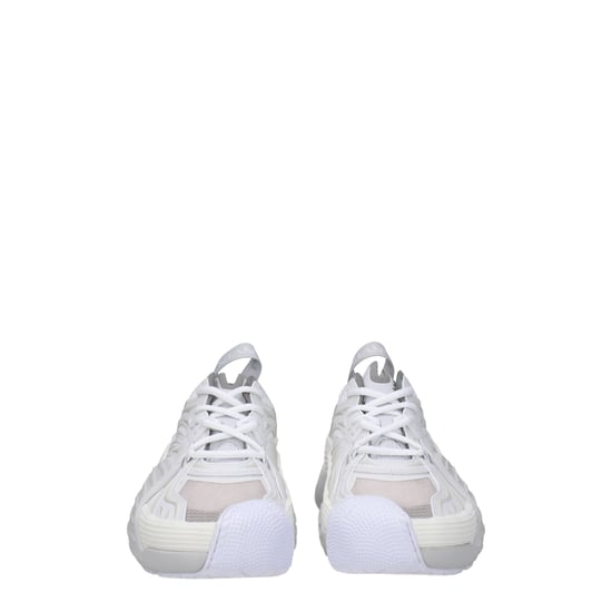 Lanvin Weiße Leder Sport Sneakers - Image 3