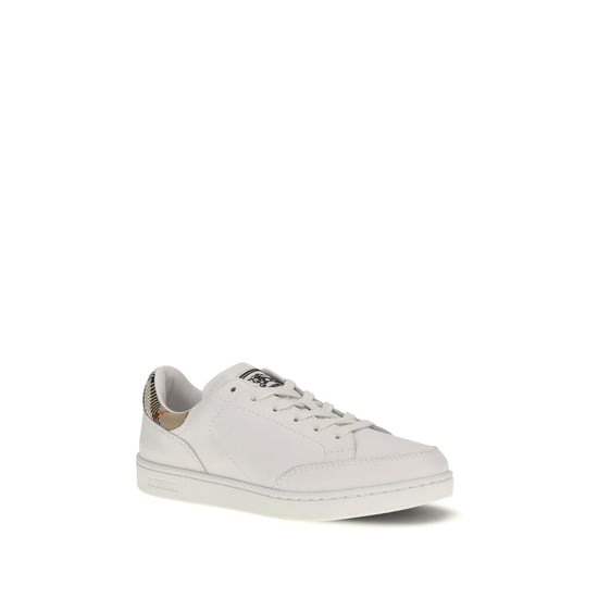 Burberry Weiße Kalbsleder Bos Taurus Low-Top Sneaker - Image 2