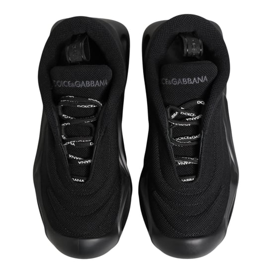 Dolce & Gabbana Schwarze Slip-On Low-Top Wellen Sneakers Schuhe - Image 3