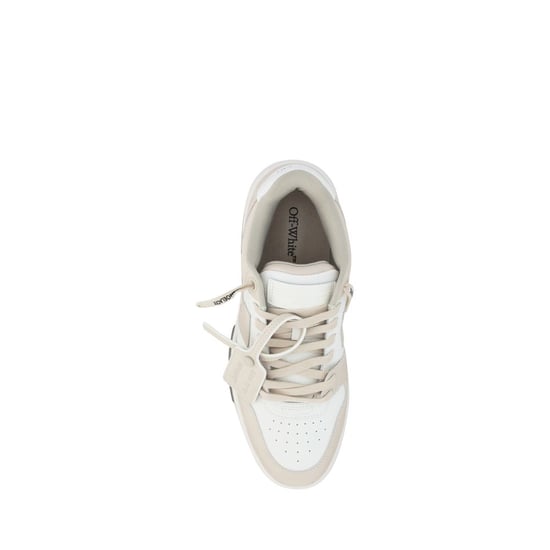 Off-White Beige Polyester Niedrigschuh-Sneaker - Image 4