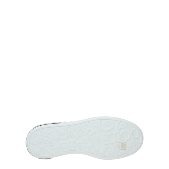 Portofino Sneakers - Dolce & Gabbana - White/Silver - Leather - Image 5
