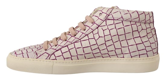 HIDE & JACK Weiße Bordeaux-Leder Freizeit Schnürschuhe - Image 2