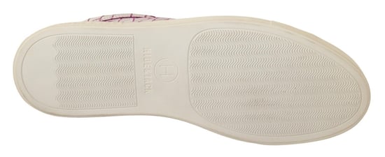 HIDE & JACK Weiße Bordeaux-Leder Freizeit Schnürschuhe - Image 3