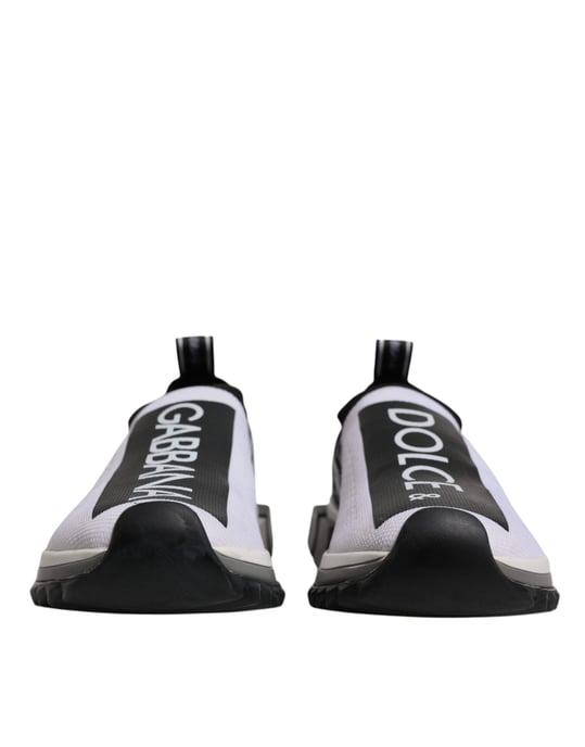 Dolce & Gabbana Schwarze und Weiße Slip-On Sorrento Sneakers Schuhe - Image 3
