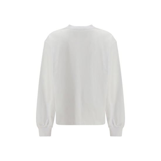 Ganni Weißes Baumwoll-Langarm-T-Shirt - Image 2
