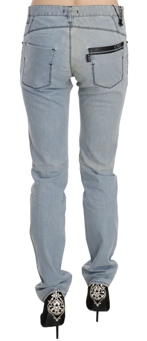 Costume National Hellblaue Mid Waist Skinny Denim Jeans - Image 5