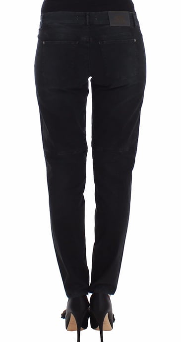 Ermanno Scervino Blaue Slim Jeans Denim Hose Skinny Leg Straight - Image 3