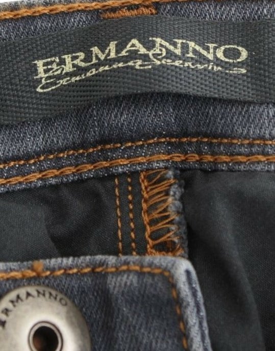 Ermanno Scervino Graue Slim Jeans Denim-Hosen Schmale Beine Stretch - Image 6