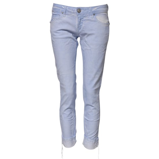 Acht Hellblaue Baumwolle Slim Fit Denim Niedrigbund Jeans - Image 5