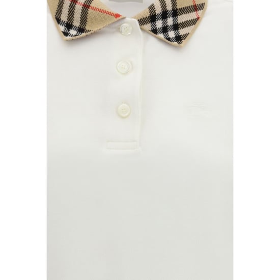 Burberry Weißes Baumwoll-Polohemd - Image 3