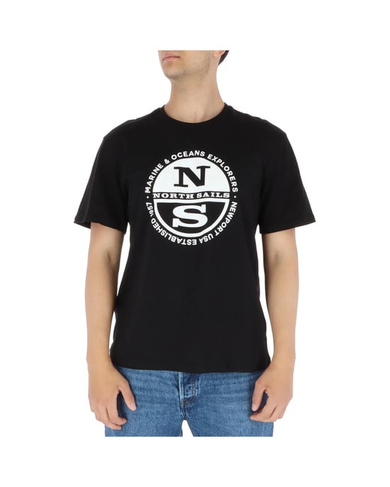 North Sails Schwarzes Baumwoll-T-Shirt - Image 1