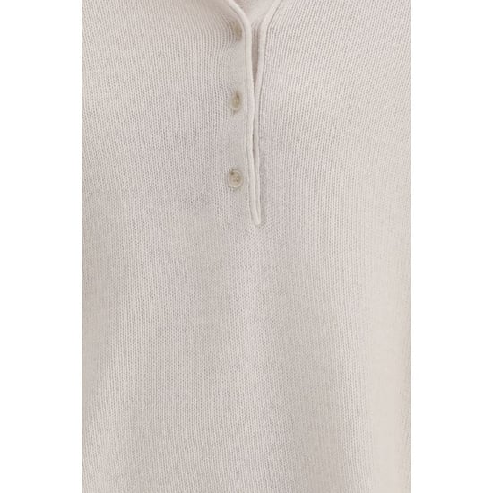 Allude Beige Kaschmir Polo-Shirt - Image 3