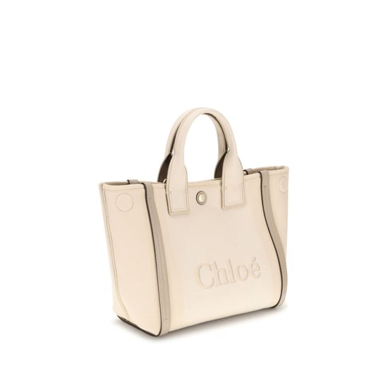 Chloé Beiger Baumwollhandtasche - Image 3