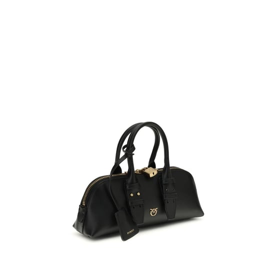 PINKO schwarze Kalbsleder Bos Taurus Handtasche - Image 2