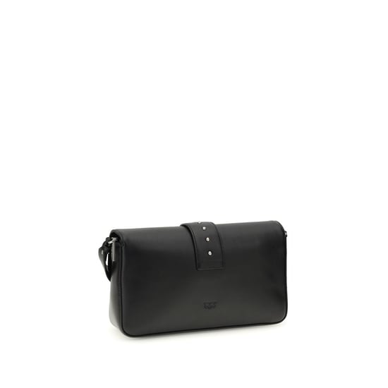 PINKO Schwarze Leder-Umhängetasche - Image 3