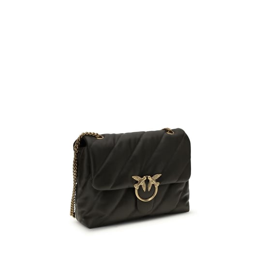 PINKO Bicolor Kalbleder Bos Taurus Schultertasche - Image 2