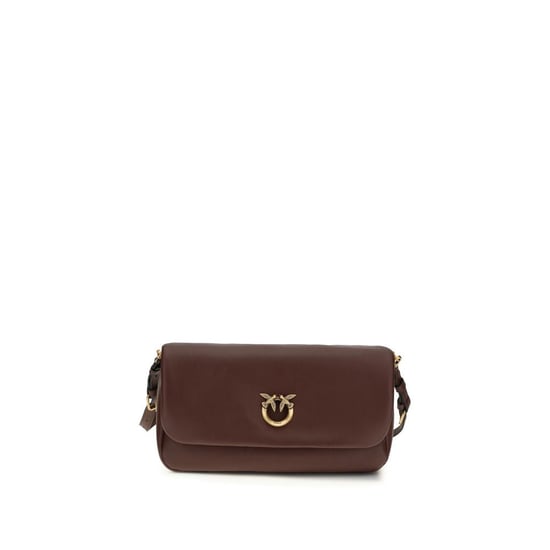 PINKO Schultertasche aus braunem Kalbsleder Bos Taurus - Image 1