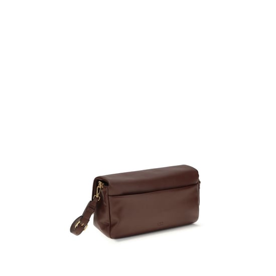 PINKO Schultertasche aus braunem Kalbsleder Bos Taurus - Image 3