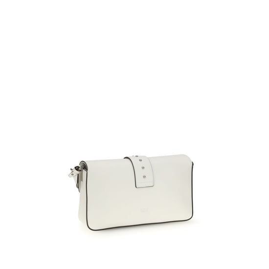 PINKO Weiße Leder-Schultertasche - Image 3