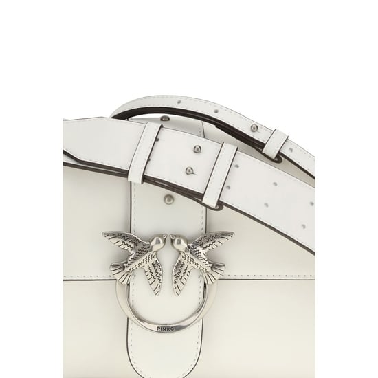 PINKO Weiße Leder-Schultertasche - Image 4