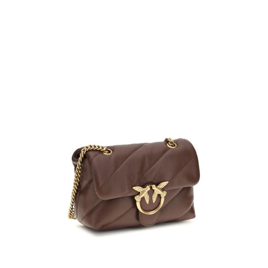 PINKO Schultertasche aus braunem Kalbsleder Bos Taurus - Image 2