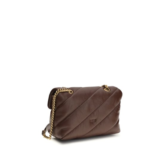 PINKO Schultertasche aus braunem Kalbsleder Bos Taurus - Image 3