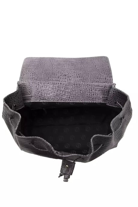 Pompei Donatella Graue Leder Damen Schultertasche - Image 5