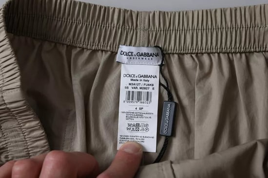 Dolce & Gabbana Braune Baumwolle Reguläre Boxer Shorts Unterwäsche - Image 3