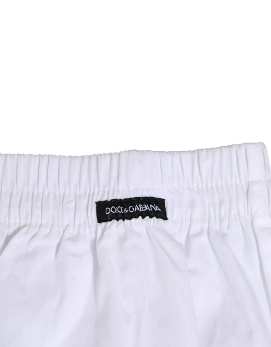 Dolce & Gabbana Weiße Baumwolle Reguläre Boxershorts Unterwäsche - Image 4