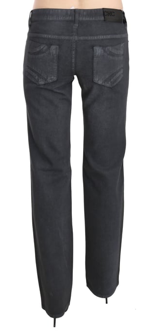 Costume National Graue Niedrigbund Gerade Denim Hose Jeans - Image 3