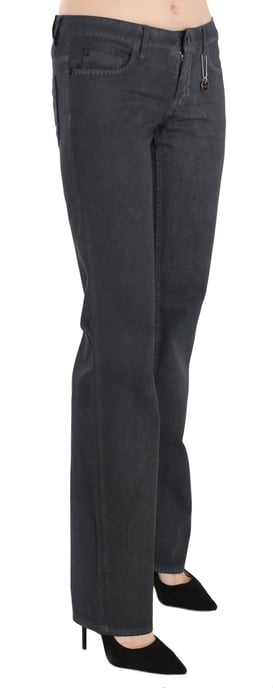 Costume National Graue Niedrigbund Gerade Denim Hose Jeans - Image 5