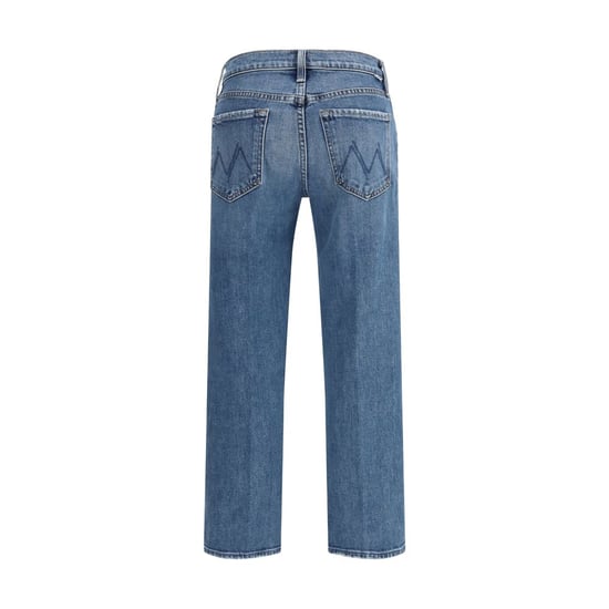 Mother Denim Blaue Baumwoll-Relaxt Fit Jeans - Image 2