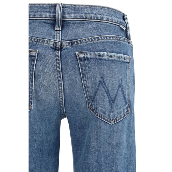 Mother Denim Blaue Baumwoll-Relaxt Fit Jeans - Image 3
