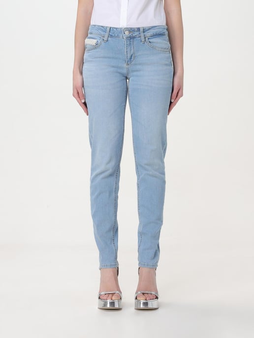 Liu Jo Blaue Baumwolle Gerade-Jeans - Image 1
