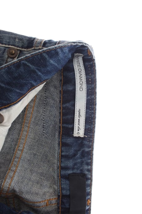 Cavalli Blue Washed Torn Cotton Straight Fit Jeans - Image 4