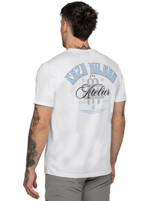 Enzo Milano | Herren Atelier Druck T-Shirt - Image 3