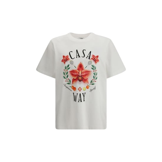Casablanca Weißes Baumwoll-T-Shirt - Image 1