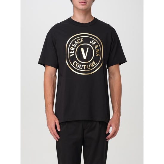 Versace Jeans Schwarzes Baumwoll-T-Shirt - Image 1