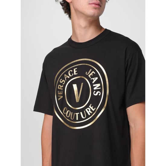 Versace Jeans Schwarzes Baumwoll-T-Shirt - Image 3