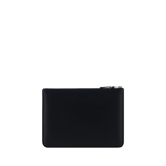 Comme Des Garçons Schwarzes Kalbleder Bos Taurus Wallet - Image 2