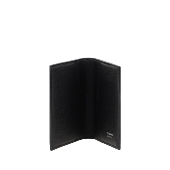 Ferragamo Schwarze Kalbsleder Bos Taurus Geldbörse - Image 3