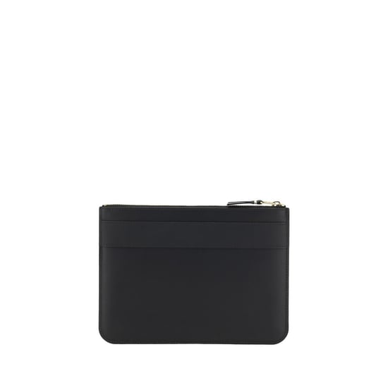 Comme Des Garçons Schwarzes Kalbleder Bos Taurus Wallet - Image 2