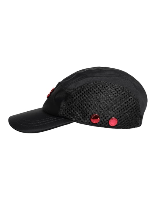 Dolce & Gabbana Schwarze Nylon DG Logo 6-Panel Baseballmütze - Image 4