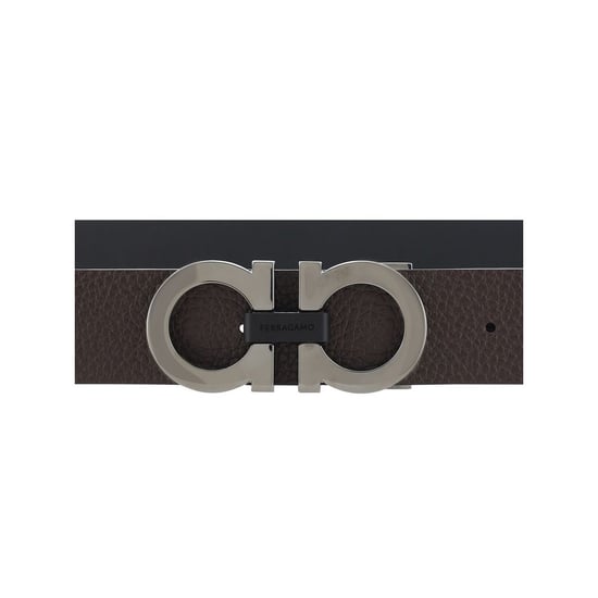 Ferragamo Schwarzer Kalbsleder Bos Taurus Gürtel Regular - Image 3