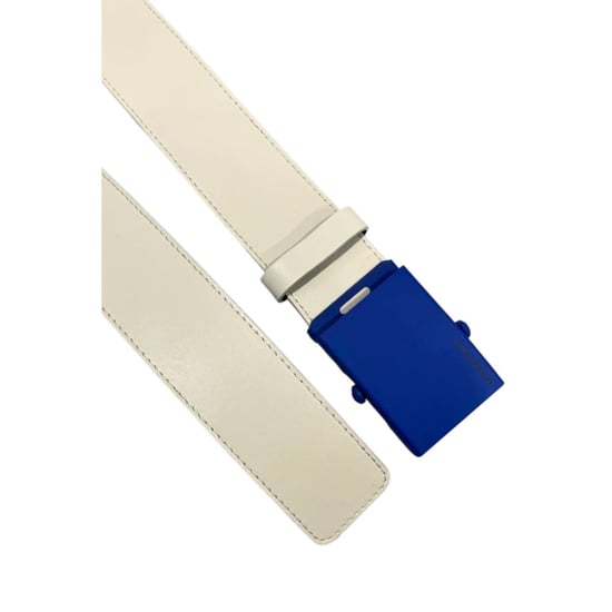 Borbonese Weißer Leder Herren Gürtel - Image 3