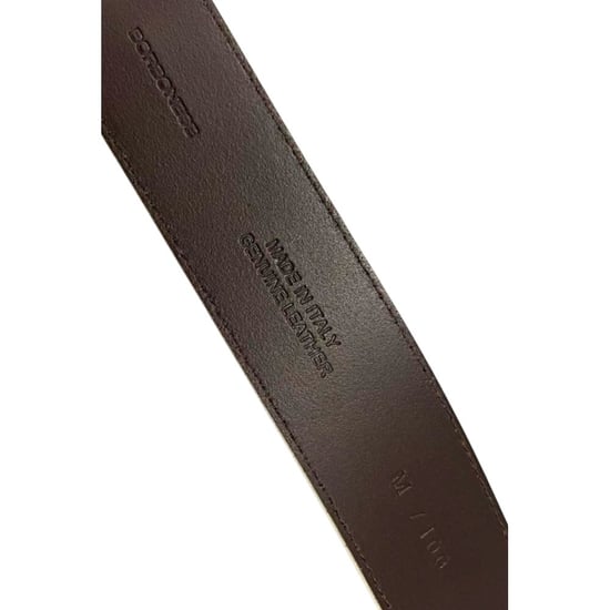 Borbonese Weißer Leder Herren Gürtel - Image 4