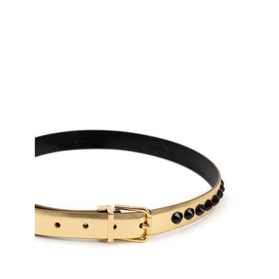 Dolce & Gabbana Gold Leder Gürtel regulär - Image 2