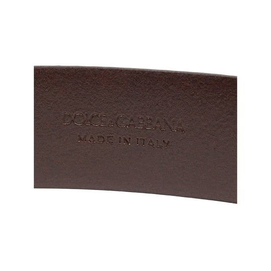 Dolce & Gabbana Brauner Leder Gürtel Regular - Image 4