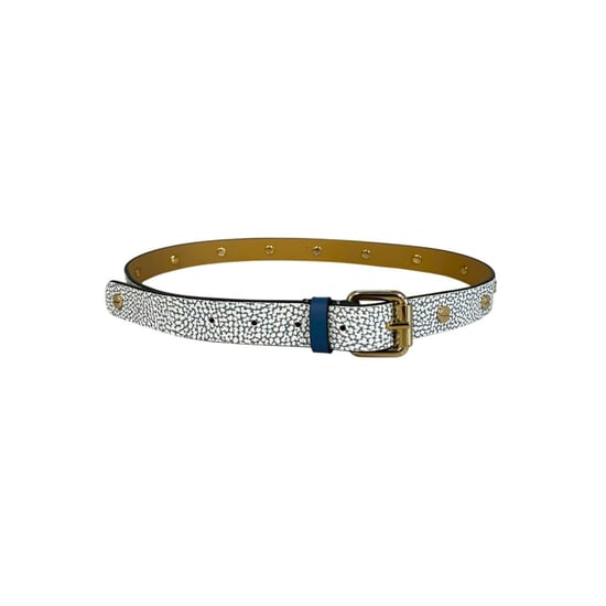 Borbonese Blauer Polyvinyl Damen-Gürtel - Image 2